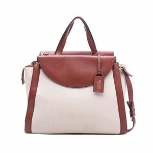 Kate Spade Saturday Cream & Brown Satchel Bag